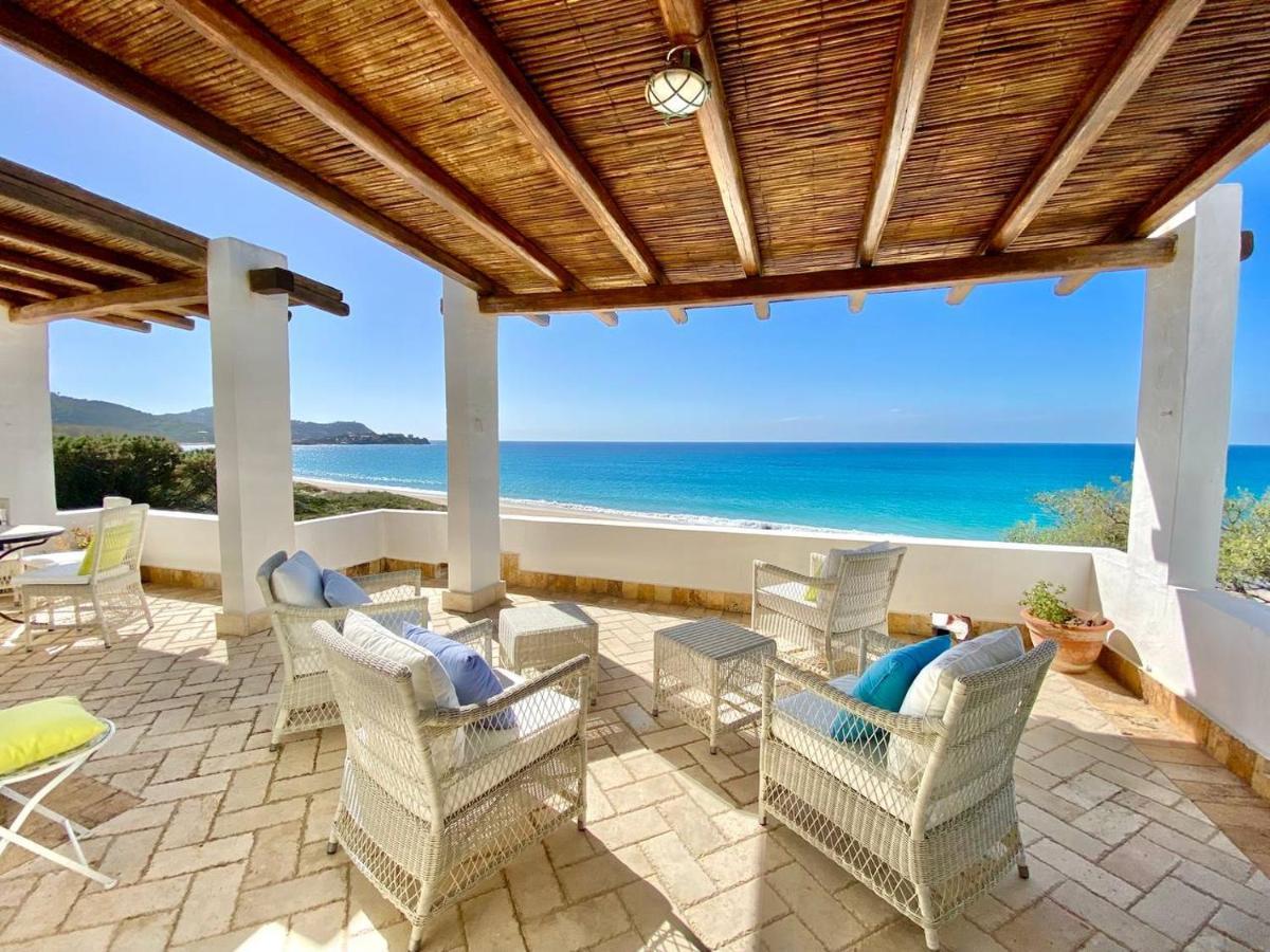 Ferienwohnung Beachfront House Geremeas Sardegna Exterior foto