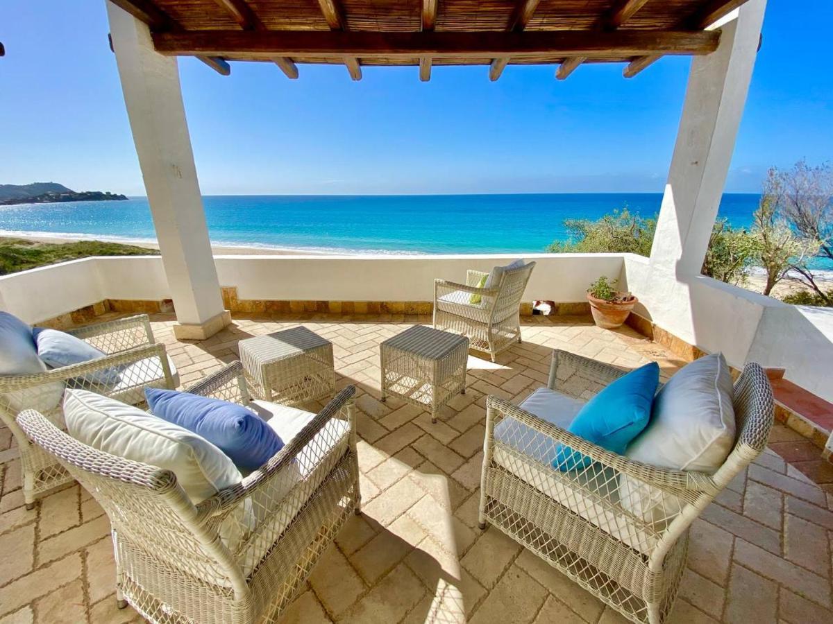 Ferienwohnung Beachfront House Geremeas Sardegna Exterior foto