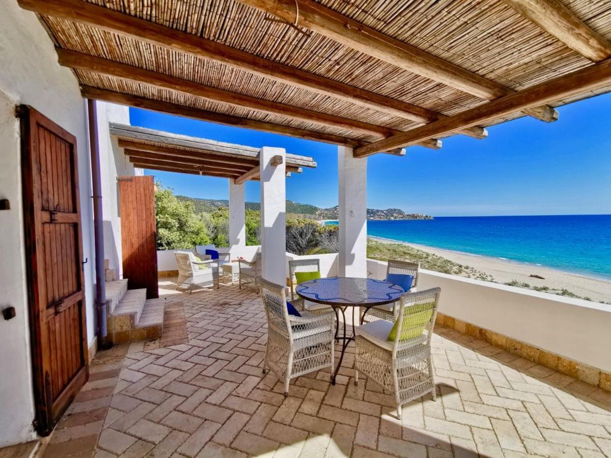 Ferienwohnung Beachfront House Geremeas Sardegna Exterior foto