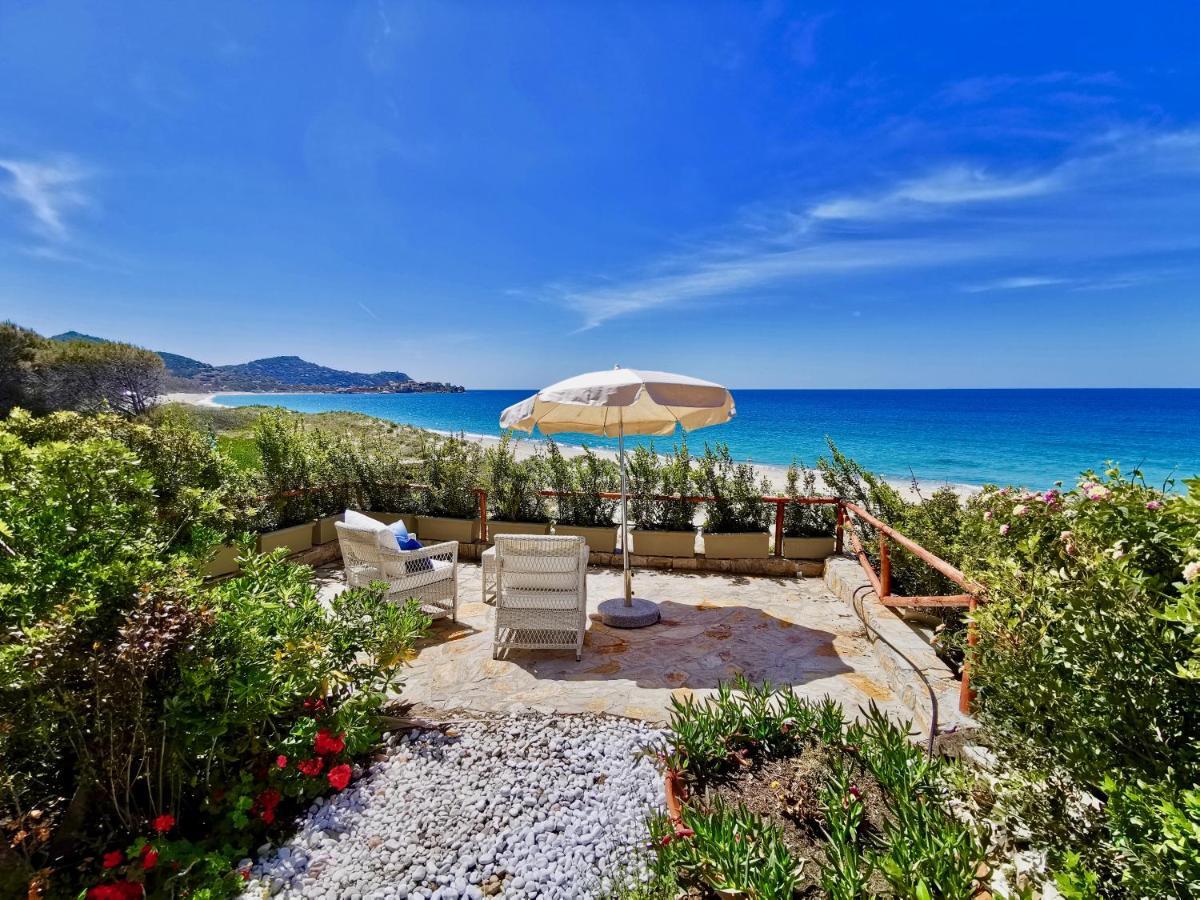 Ferienwohnung Beachfront House Geremeas Sardegna Exterior foto